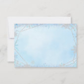 ダスティブルーシルバークリスマススノーフレークキンセアニラ 出欠カード (裏面)