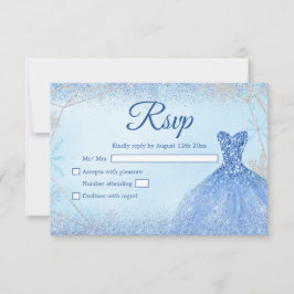 ダスティブルーシルバークリスマススノーフレークキンセアニラ 出欠カード