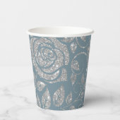 ダスティブルーシルバーグリッターフローラ 紙コップ (裏面)