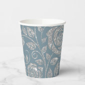 ダスティブルーシルバーグリッターフローラ 紙コップ (左)