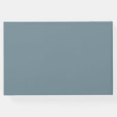 ダスティブルーシルバーグリッター水彩フローラ ゲストブック (裏面)