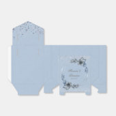 ダスティブルーシルバージオメトリック結婚フローラ フェイバーボックス (折り畳みなし)