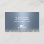 ダスティブルーシルバードリップスメイクアップアーティストヘアサロン 名刺 (裏面)