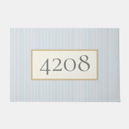 ダスティブルーシンプルストライプクラシック ドアマット