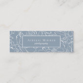 ダスティブルーシンプルフローラ スキニー名刺 (正面)