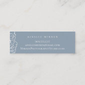 ダスティブルーシンプルフローラ スキニー名刺 (裏面)