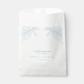 ダスティブルーシンプルボタニカル結婚ズ フェイバーバッグ (正面)