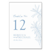 ダスティブルーシンプル植物学 テーブルナンバー (裏面)