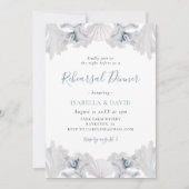 ダスティブルーシーシェルビーチリハーサルディナー 招待状 (正面)