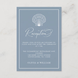 ダスティブルーシーシェルビーチ結婚式披露宴 エンクロージャーカード