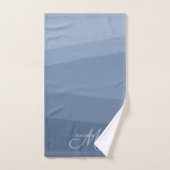 ダスティブルージオメトモノグラムのリ バスタオルセット (ハンドタオル)
