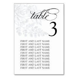 ダスティブルージオメトリック結婚フローラ テーブルナンバー