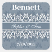 ダスティブルースクエアステッカー スクエアシール (正面)