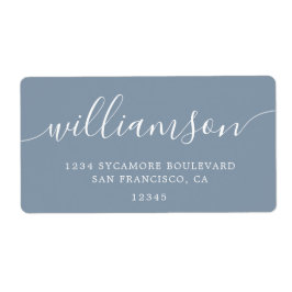 ダスティブルースクモダンリプト差出人住所 ラベル