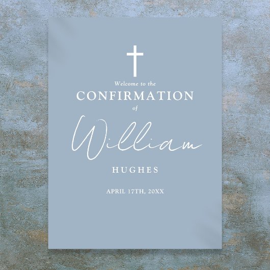 ダスティブルースクリプトの確認のウェルカムサイン ポスター