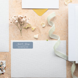 ダスティブルースタイル化された名結婚前の差出人住所 ラベル