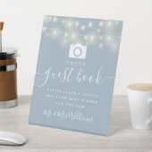 ダスティブルーストリングライツフォトゲストブック 台座サイン (インサイチュ)