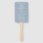 ダスティブルーストリングライト結婚式 プログラム ハンドファン (裏面)