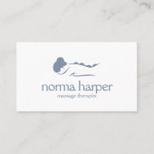 ダスティブルーストーンマッサージセラピーウェルネスデイスパ 名刺 (正面)