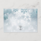 ダスティブルースノーフレークモダン披露宴 エンクロージャーカード (裏面)