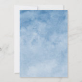 ダスティブルースワンレイク結婚式招待状 招待状 (裏面)