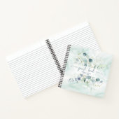 ダスティブルーセージグリーンユーカリ植物ゲストハウス ノートブック (内部)