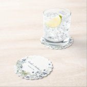 ダスティブルーセージ緑の冬のフローラ ペーパーコースター (インサイチュ)