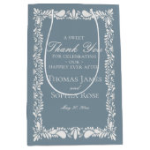 ダスティブルータイルタラベラフィエスタ結婚式の引き出物 ミディアムペーパーバッグ (正面)