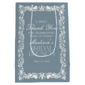 ダスティブルータイルタラベラフィエスタ結婚式の引き出物 ミディアムペーパーバッグ (裏面)