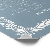 ダスティブルータラベラタイルは赤ちゃんシャワーのゲームを言わない ポスター (角)