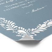 ダスティブルータラベラタイルフィエスタビヘイズサイン ポスター (角)