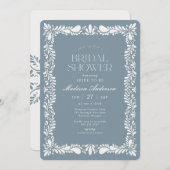 ダスティブルータラベラタイルフェスタブライダルシャワー 招待状 (正面/裏面)