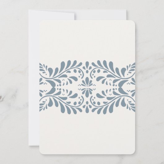 ダスティブルータラベラタイルフェスタ日付を保存 招待状 (裏面)