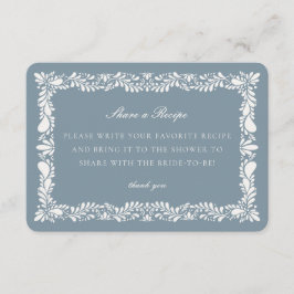 ダスティブルータラベラタイル共有レシピインサート エンクロージャーカード