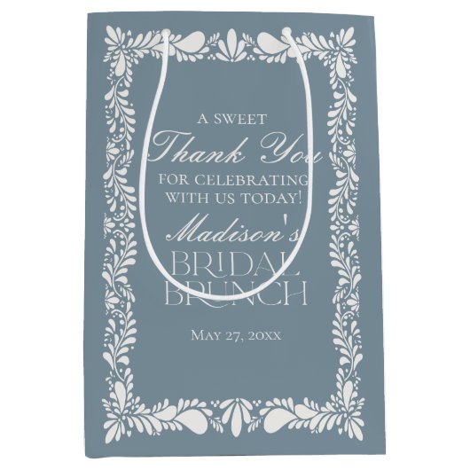 ダスティブルータラベラフィエスタブライダルブルンチビリティー ミディアムペーパーバッグ (正面)