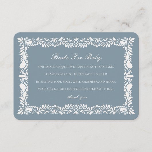 ダスティブルータラベラ男の赤ちゃん挿入用のタイル本 エンクロージャーカード (正面)