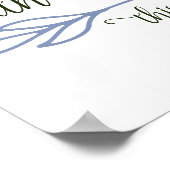 ダスティブルーダスクバスルームこの方向矢印 ポスター (角)