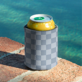 ダスティブルーチェッカーボード 缶クーラー