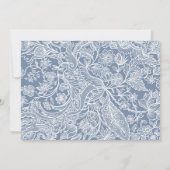 ダスティブルーチノイスリーフローラリハーサルディナー 招待状 (裏面)