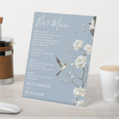 ダスティブルーチノワセリーフローラバー結婚メニュー 台座サイン (インサイチュ)