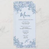 ダスティブルーチノワセリーブライダルシャワーメニュー メニュー (正面/裏面)