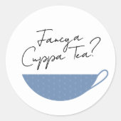 ダスティブルーティーカップ封筒用シール/ステッカー ラウンドシール (正面)