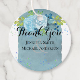 ダスティブルーティール（緑がかった色）結婚のトレンド予算 フェイバータグ