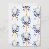 ダスティブルートイレウィスク遠くにブライダルシャワー 招待状 (裏面)