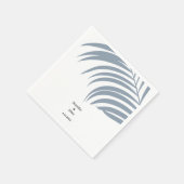 ダスティブルートロピカルパ離れームトレンディー結婚ズ スタンダードカクテルナプキン (角)