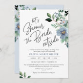 ダスティブルードライブバイブライダルシャワー招待 招待状 (正面/裏面)