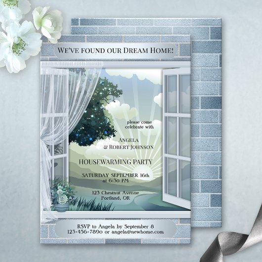 ダスティブルードリームホーム引っ越し祝いパーティー 招待状