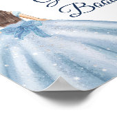 ダスティブルードレスキンセアニラゲストブックサイン ポスター (角)