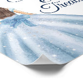 ダスティブルードレスキンセアニラスウィートトリートサイン ポスター (角)