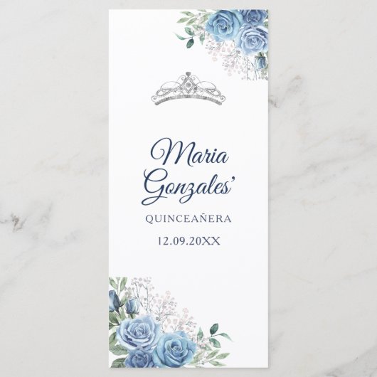 ダスティブルードレスキンセアニラメニューカード メニュー (裏面)